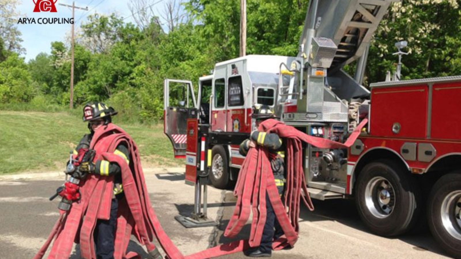 طریق باز کردن شیلنگ آتش نشانی تاشونده